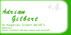 adrian gilbert business card